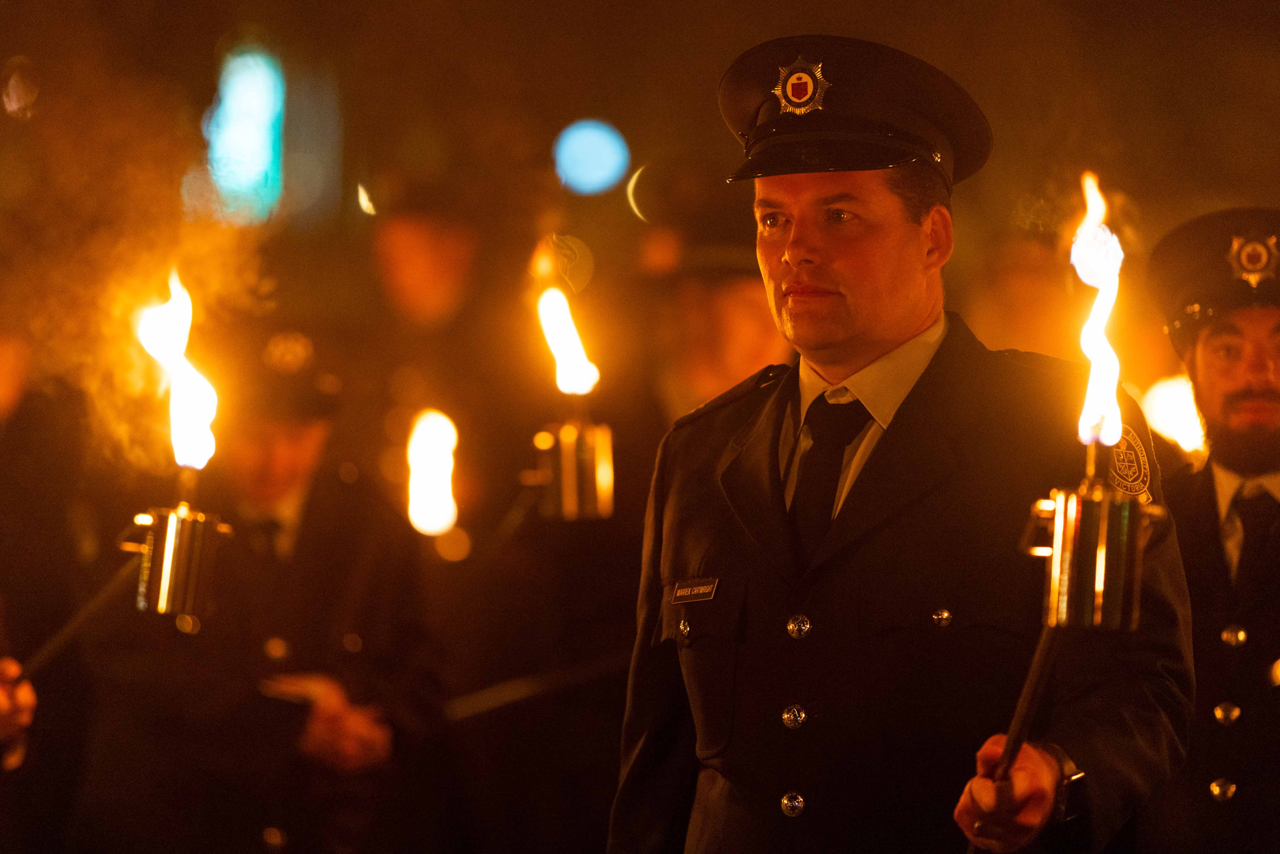 Image of torchlight procession